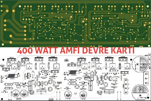 400 Watt Stereo Amfi Devre Kartı