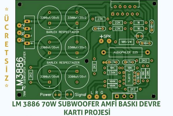70w subwoofer amfi devresi ucretsiz ses anfi devresi projesi 2019 011 600x403 - 70W Subwoofer Amfi Devresi