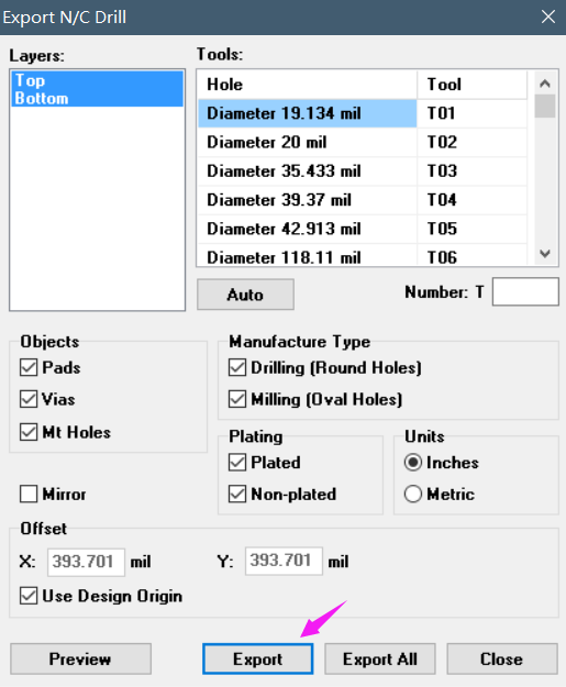 pcb Diptrace rs 274x gerber olusturma ve delik dosyalarini disari aktarma 2019 04 - Diptrace İle Gerber Oluşturma