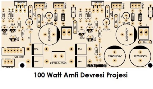 100 Watt Stereo Amfi Devresi