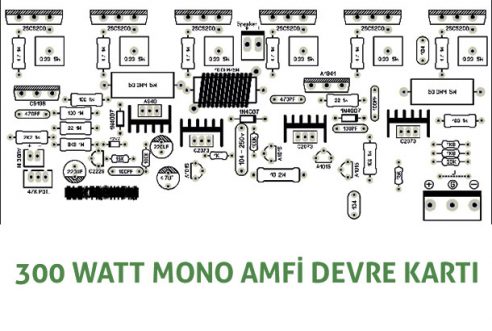 300 Watt Mono Amfi Devre Kartı