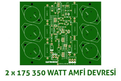 350 Watt Stereo Amfi Devre Kartı