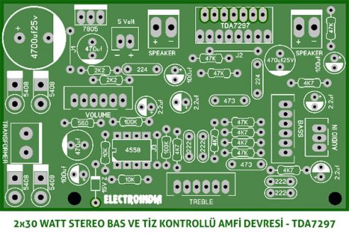 30 Watt Stereo Amfi Ses Devresi