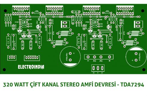320 Watt Stereo Amfi Devre Kartı